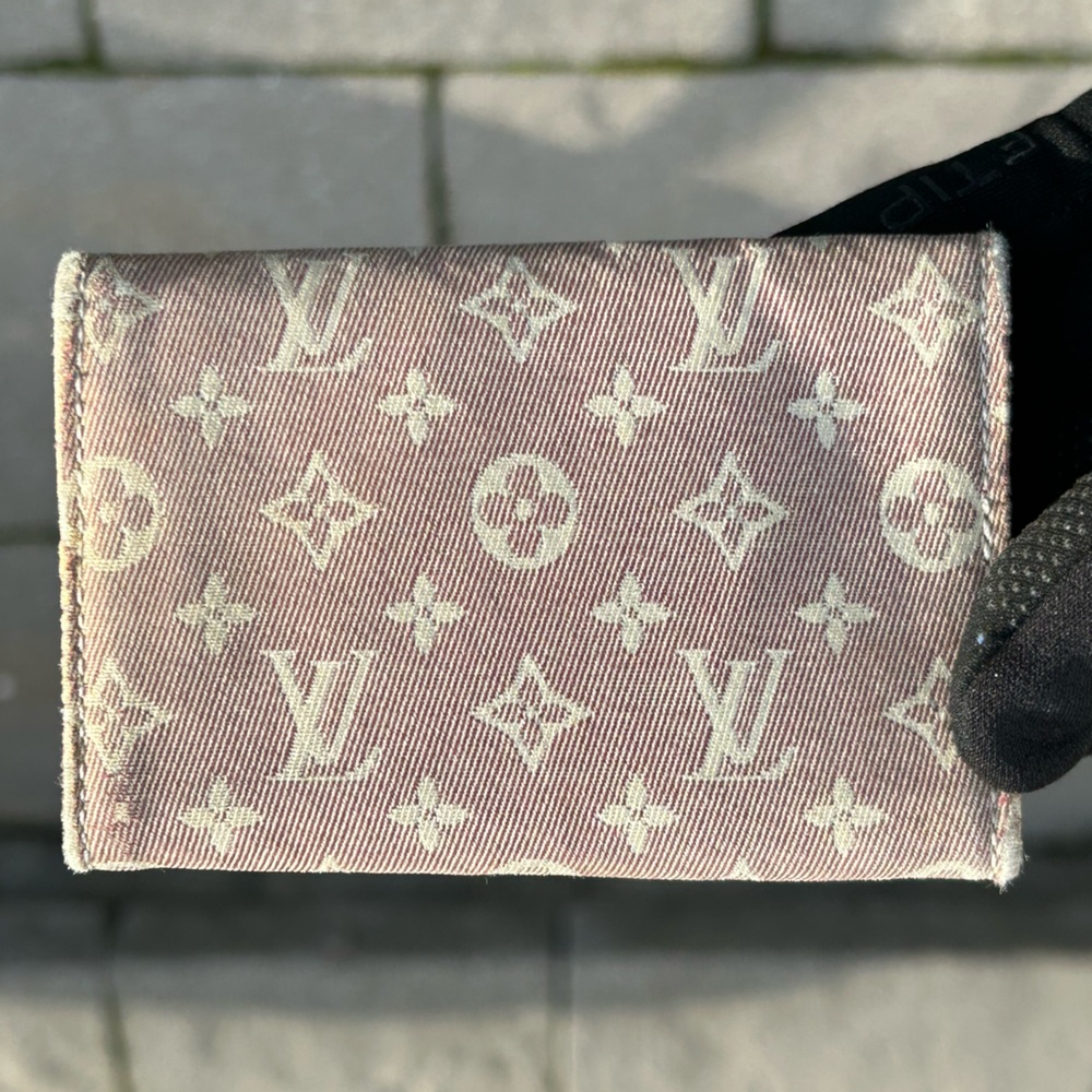 Louis Vuitton monogram Idylle canvas 6 ring key holder / card holder burgundy - Picture 5 of 16